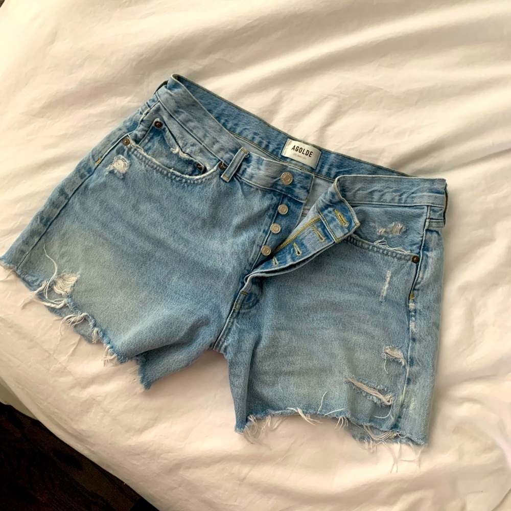 AGOLDE Parker Long Short Sz. 30 in Swapmeet Blue